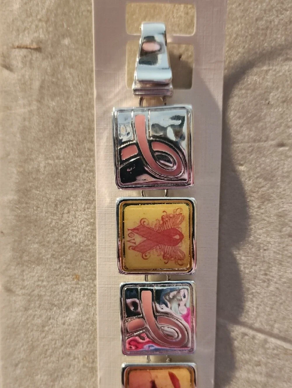 Pink Ribbon Breast Cancer Awareness Bracelet